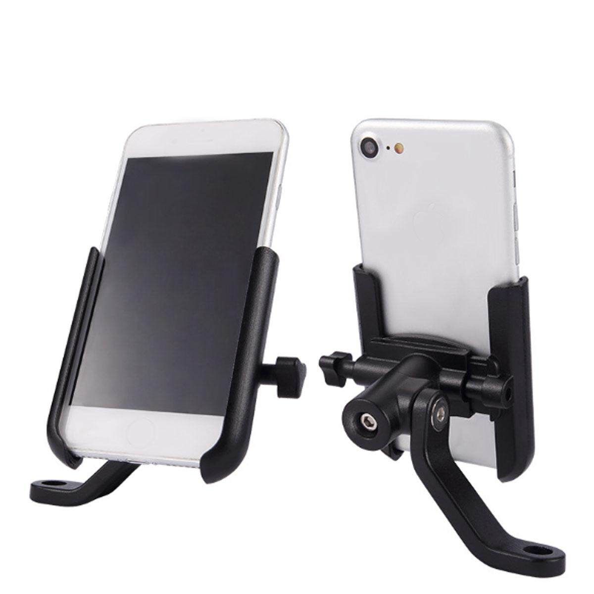 360° Alloy Motorcycle Bike Handlebar Mount Holder Shockproof For GPS Cell Phone Blue