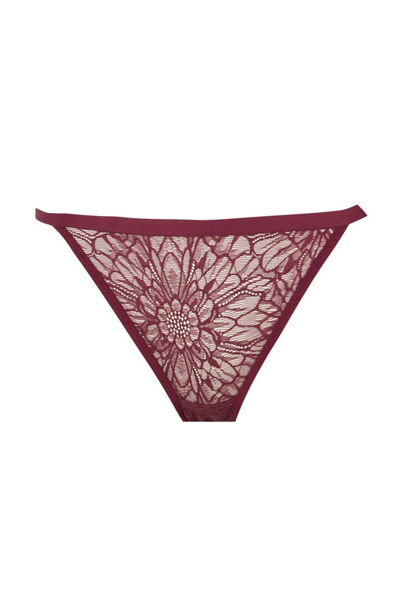 Woman Casual Brazillian Underwear Slip - Purple