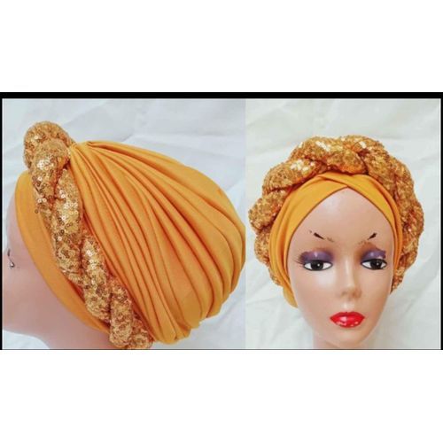 Ladies Sequence Turban Cap