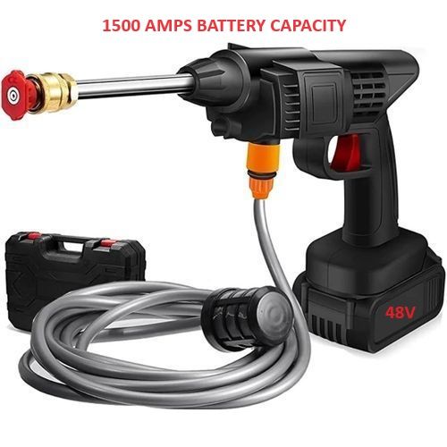 Mobile Wireless High Pressure Car Washer Gadget 48V- 1500mAh