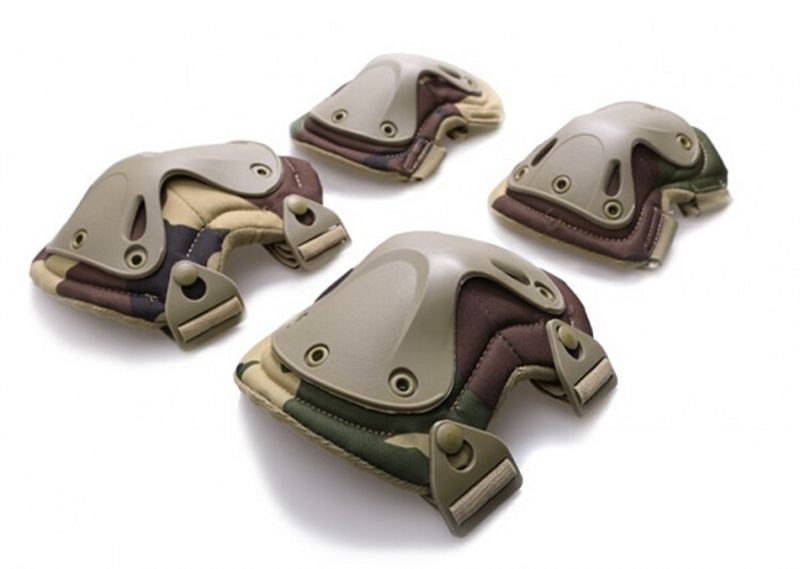 Set Paintball Pads Protection Elbow & Pads Knee Military US