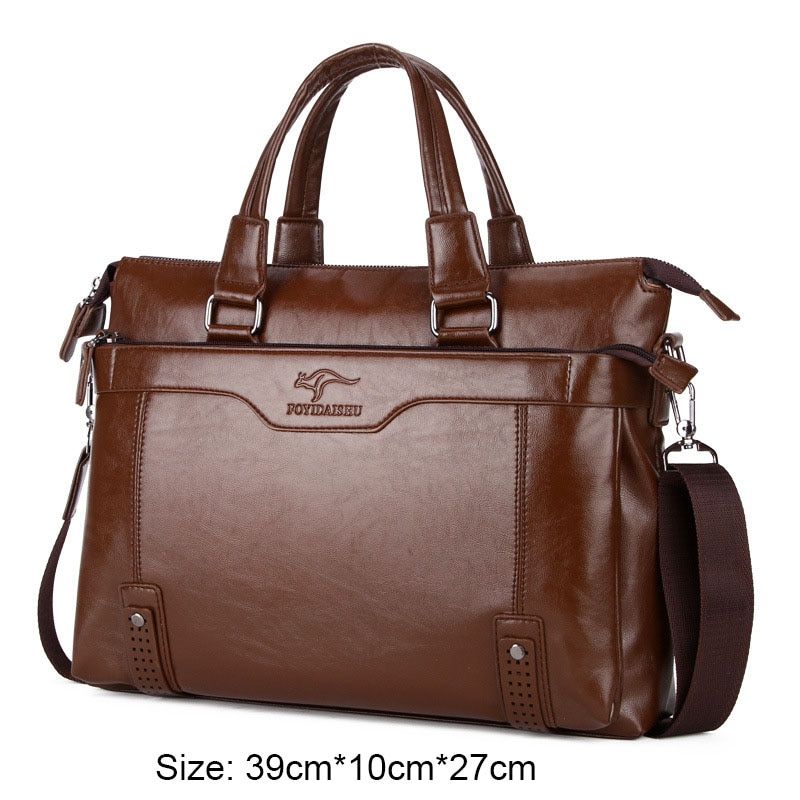 New Brand Men's Leather Messenger Bags Vintage Crossbody Bag Men Shoulder Bag Postman Briefcase Male Handbags