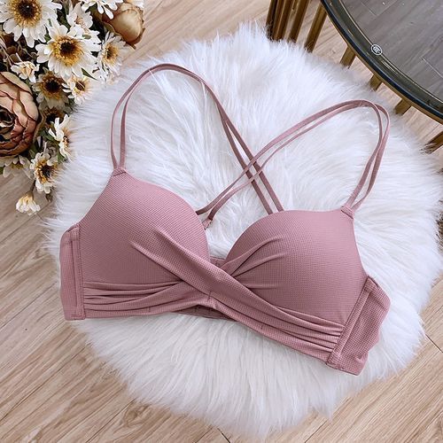 1 Pcs Victorian  Secret Women Bra Seamless Deep V Gathered Without Rims