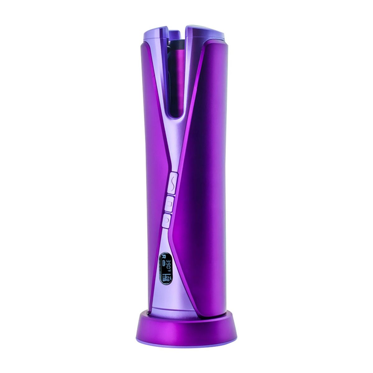 FM-003 Cordless Auto Hair Curler Automatic Curling Iron with Rotate Left and Right 4 Timer Settings Ceramic Barrel Portable Hair Curling Wand for Hair Styling