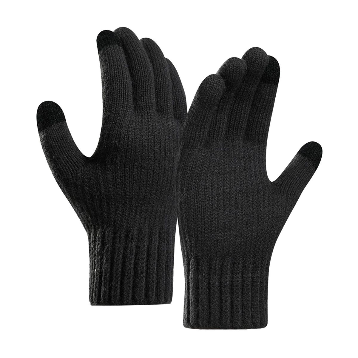 1 Pair Men Cold Winter Male Sports Motorbike Bicycle Dark Gray