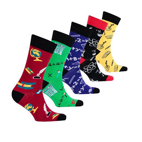 Men's 5-pair Luxury Colorful Dress Socks - (Set 20)