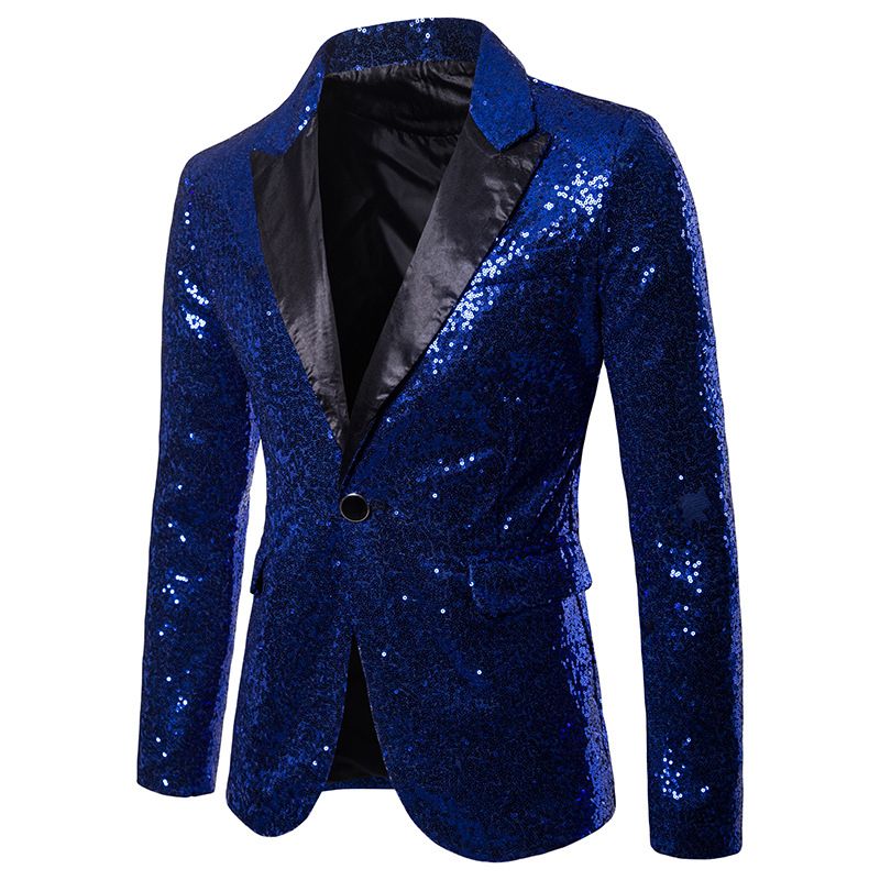 Man Suit Jacket Slim Fashion Men Blazer