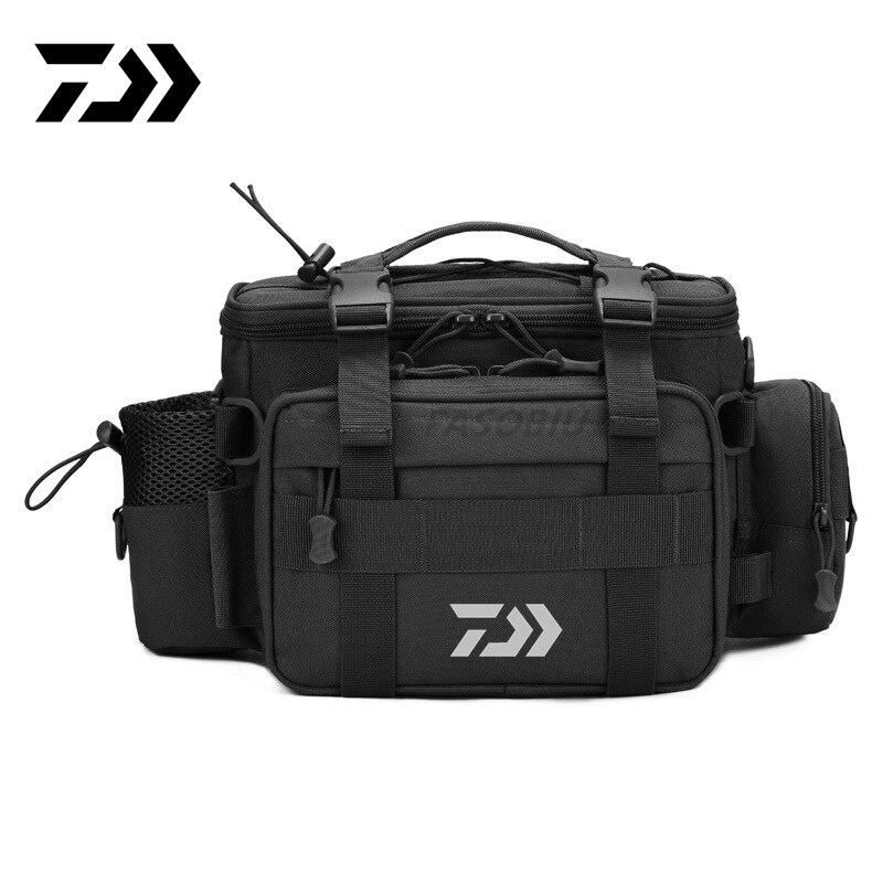 2021 6.2 new multifunction fishing bag high capacity Daiwa fishing tackle lure bag shoulder bag canvas waist bag