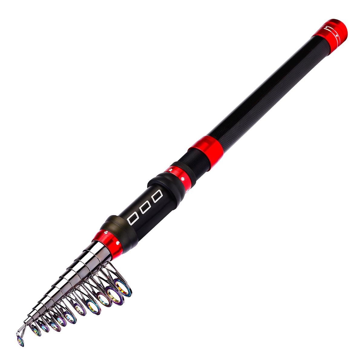 3.6 Meters Portable Fishing Rod Ultralight Fishing Pole Ceremic Guide Ring Fishing Rod Telescopic Carbon Fiber Fishing Pole