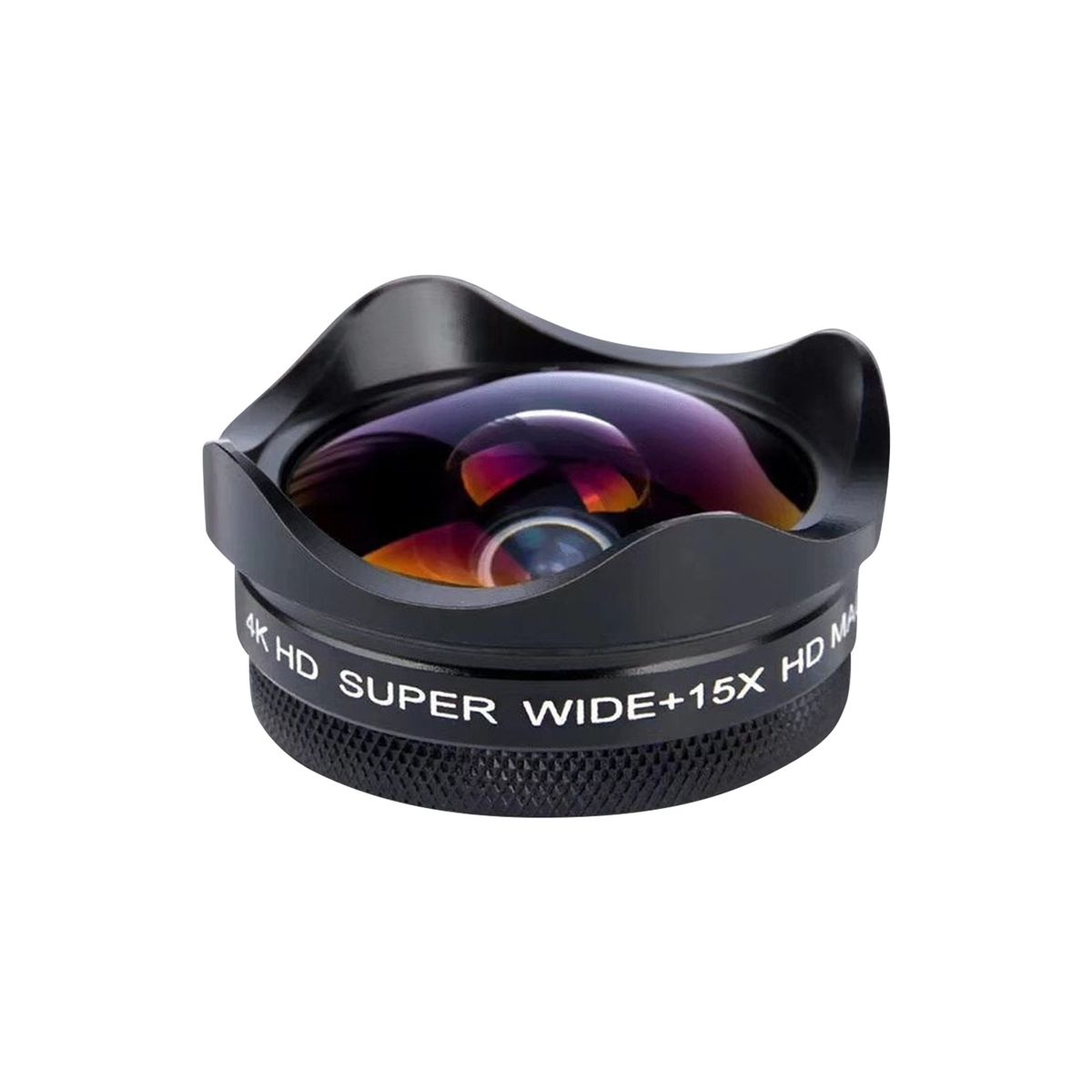 4K Ultra HD Smartphone Camera Lens 0.45X Wide-angle 15X
