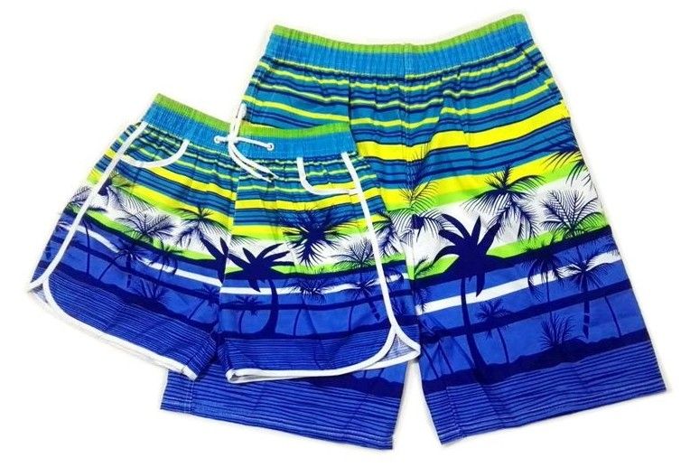 Beach Shorts 2 Pcs Men's And Women's Beach Pants Sports-Pattern 7