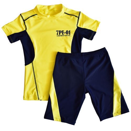Teenage Boys Wear Two-piece Swimwear Children's Sportswear-Yellow