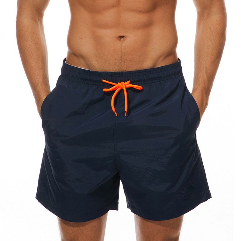 M-4XL Summer Mens Beach Board Shorts Quick Drying -Navy