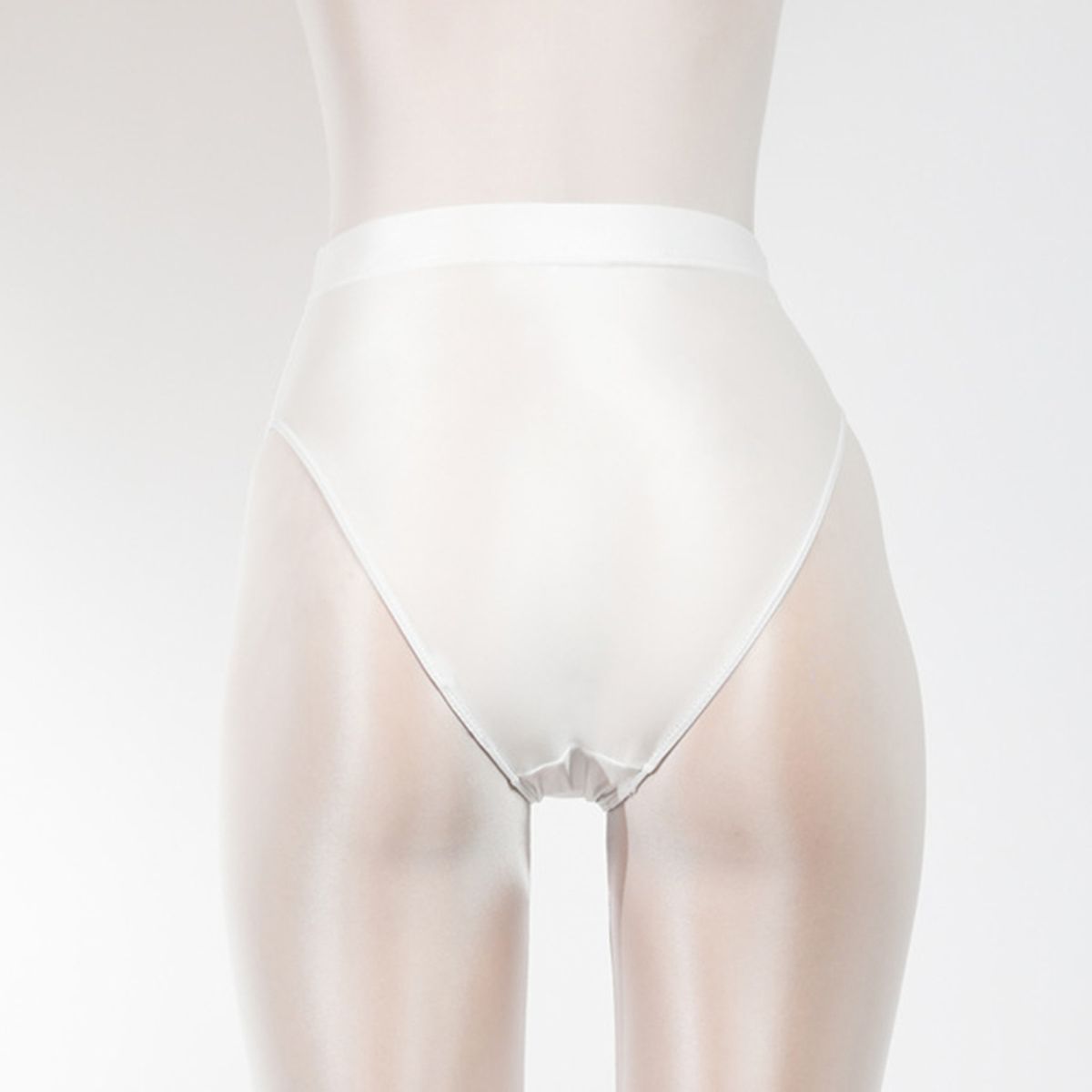 Womens Glossy Shiny Soft Pure Multicolor High Waist Briefs Girls Underwear