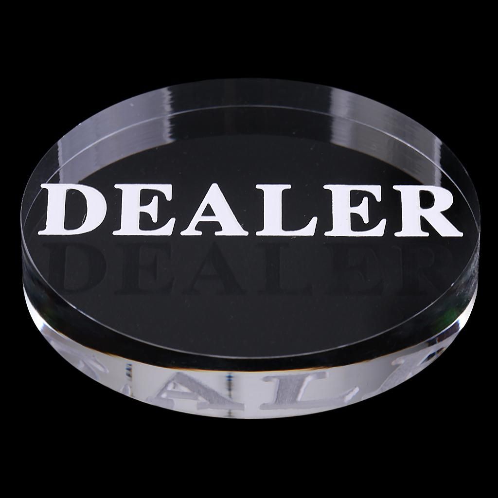 Round Clear Acrylic Dealer Chip Accessory