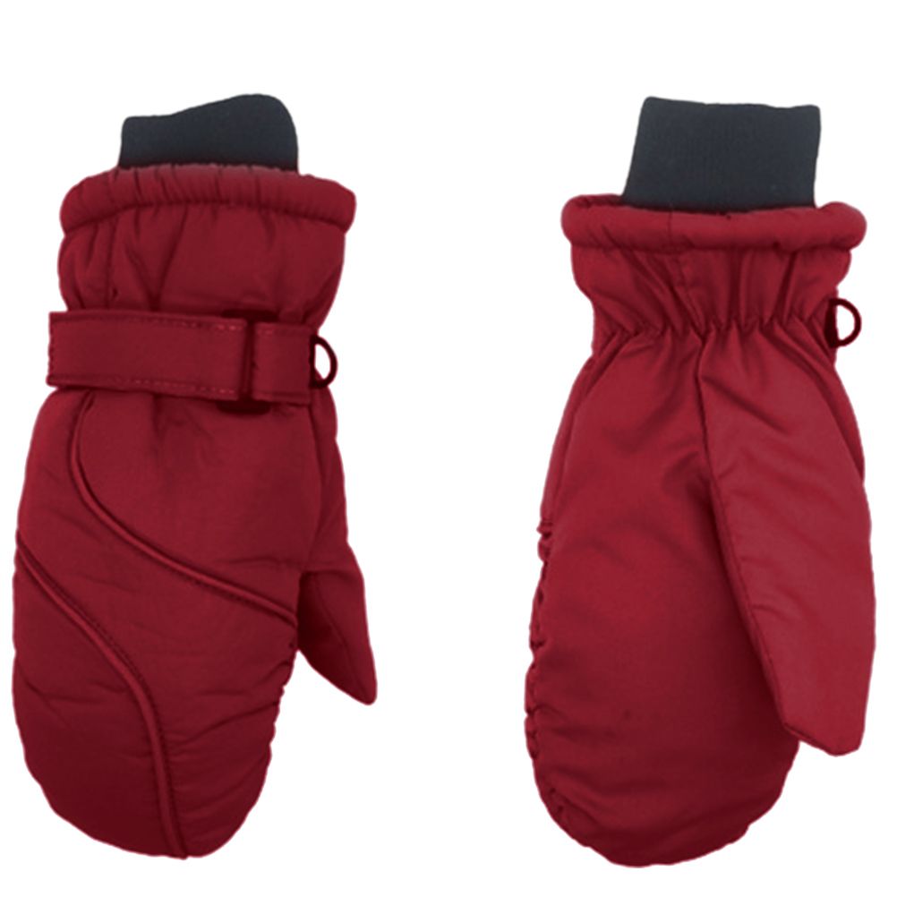 (F)Waterproof Kids Thermal Ski Gloves Thicken Velvet Gloves Child Snowboard Snow Gloves 3 Fing GRE