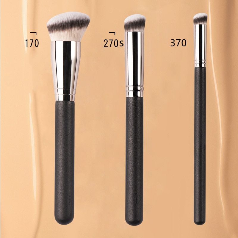 Makeup Brushes Powder Foundation Concealer BB Cream Brush Blush Concealer Foundation Liquid Face Makeup Brushes Tools With Logo 3pcs