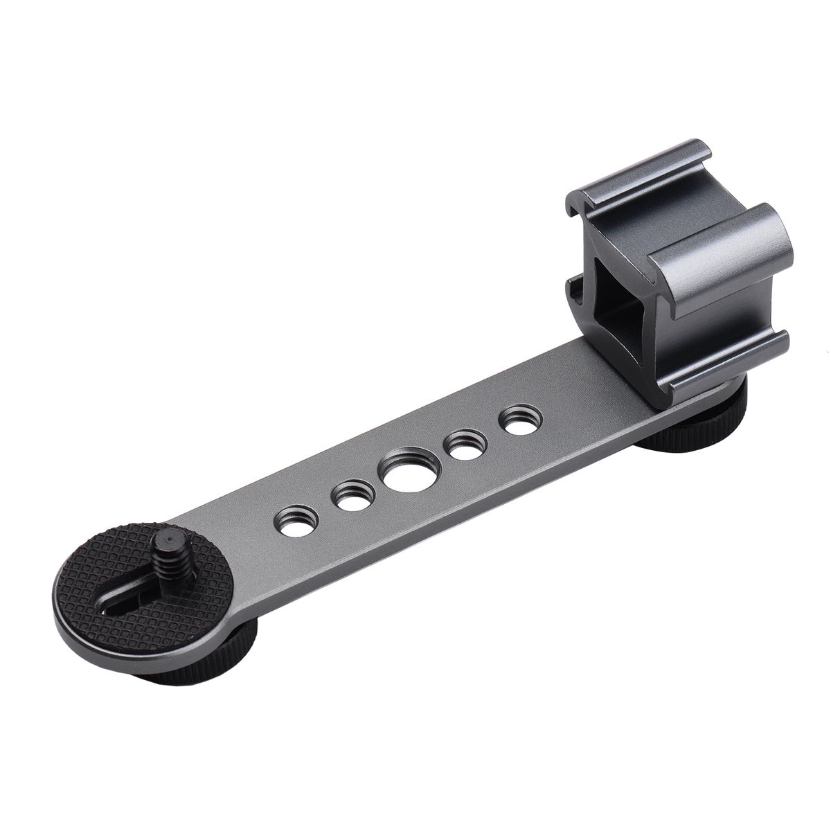 Triple Cold Shoe Mount Bracket Extension Bar With 1/4 Inch