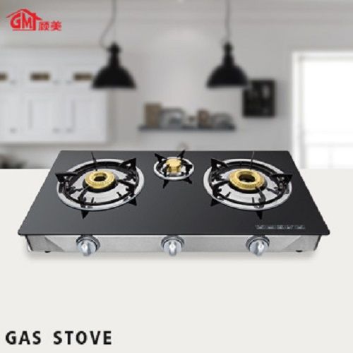 3 Burners - Auto Ignition Glass Top Gas Economy Cooker