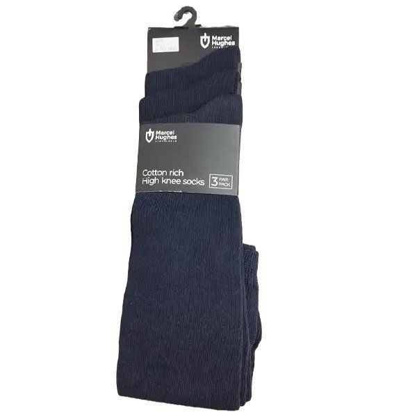 Boys Knee High Navy Socks