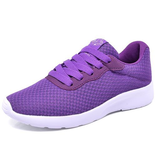 Women Running Shoes Lightweight Breathable Sneakers(Purple)