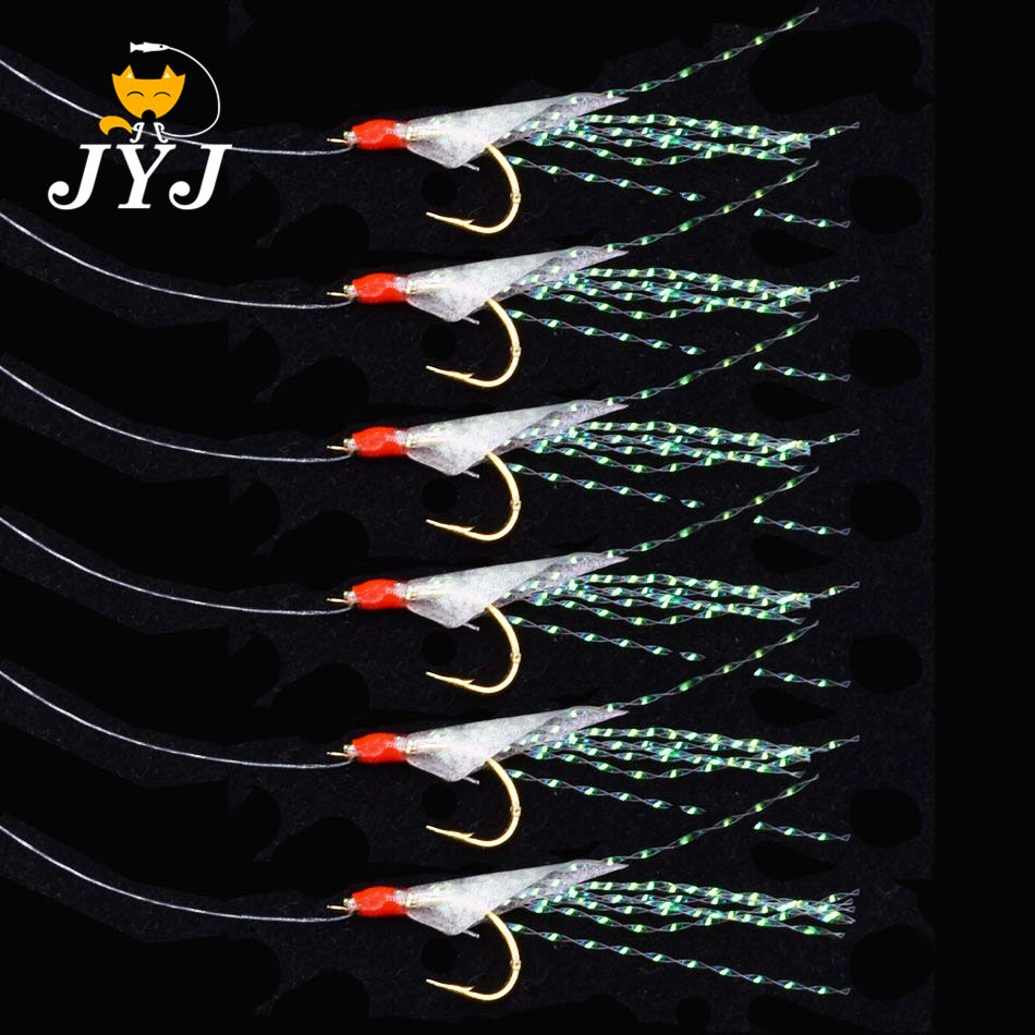 Jyj 1 Bag Hook Size 9 Leurre Sabiki Rigs For Mackerel Real