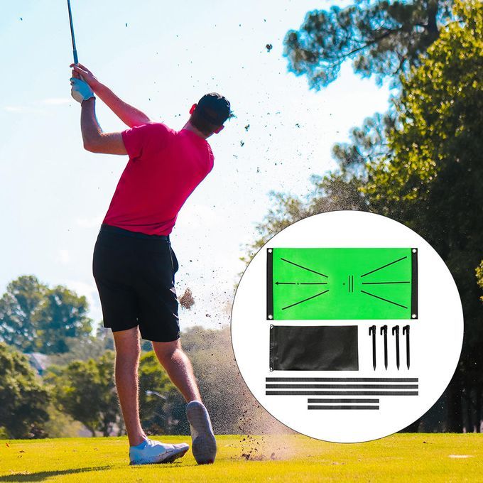 Golf Training Mat 30x60cm Home Office Chipping Swing Analysis Correct