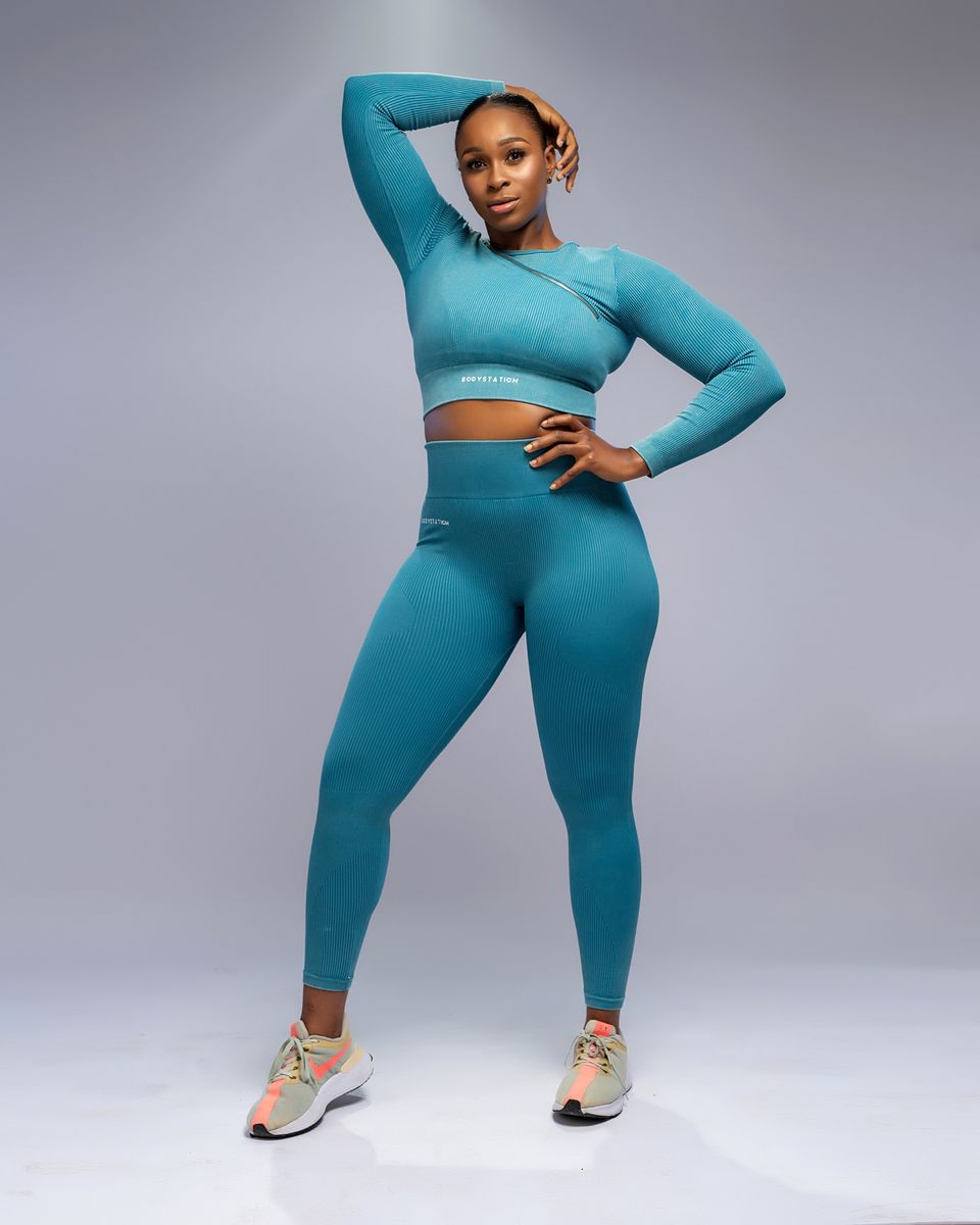 Imani Female Fitness Wear Set Top & Leggings - Green