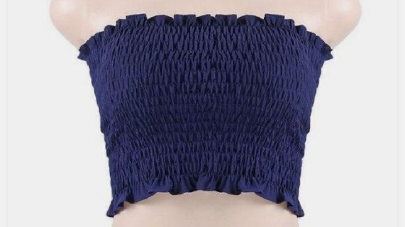 Crop Tube - Navy Blue