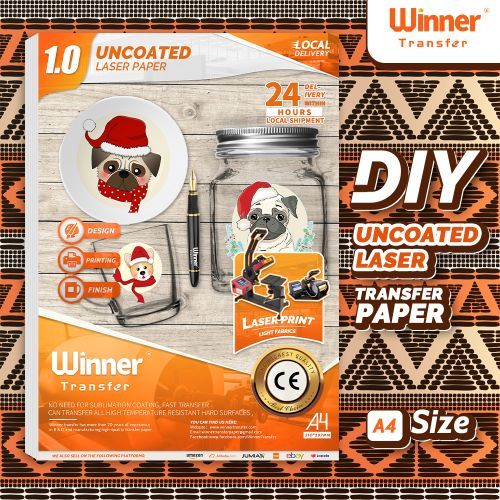 Uncoated Laser Paper 20sheets Heat Transfer A4 DIY For Pen Glass Leather
