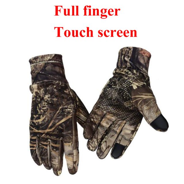 Men Winter Warm Camouflagetouch Screen Fishing Glo