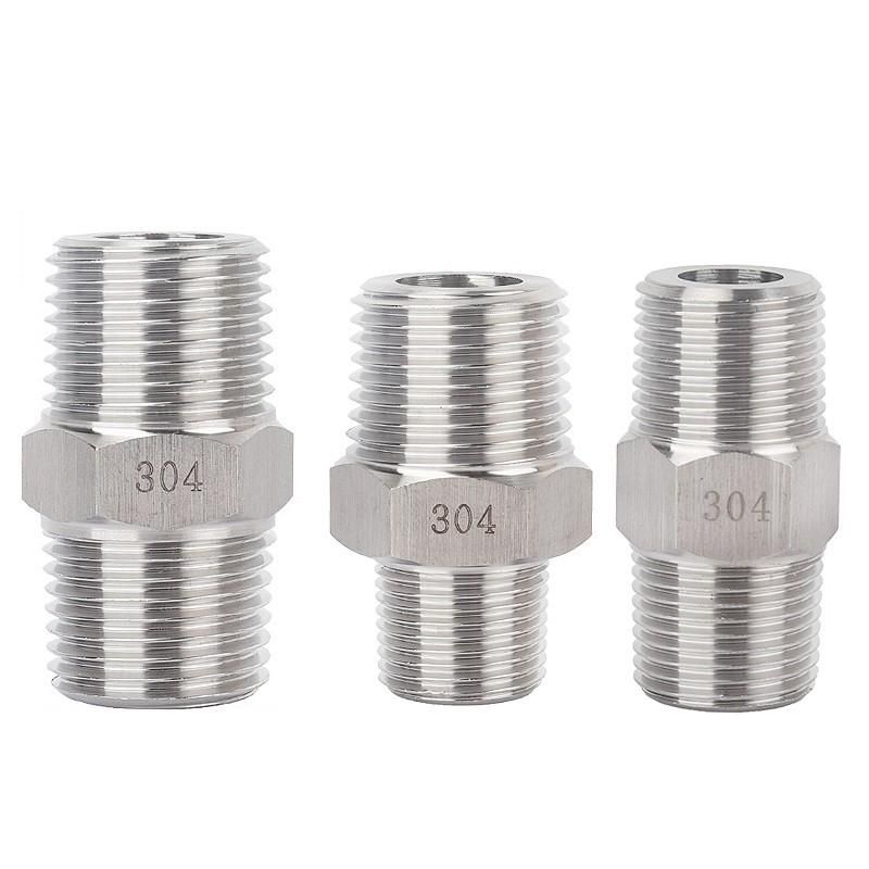 Spot Supply Stainless Steel Outer Wire Direct 304 High Pressure Thickened External Thread Connector Straight-through Reducing Pipe Adapter