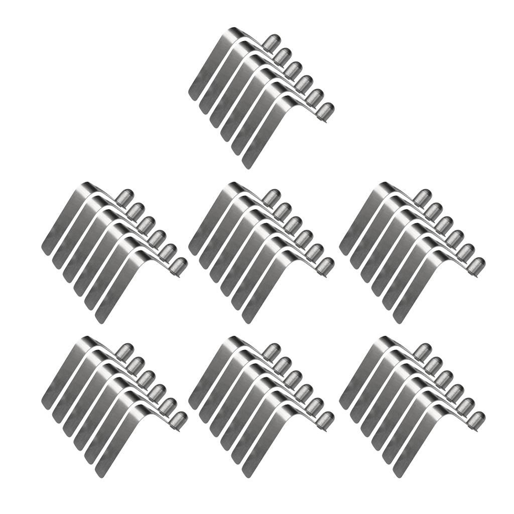 Paddle Spring Snap Clips Strong Tent Pole Clips Push Clips 42 Pieces