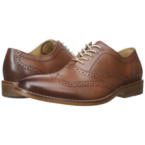 Men's Corbin Tan Burnished Full Grain Brogues Shoes