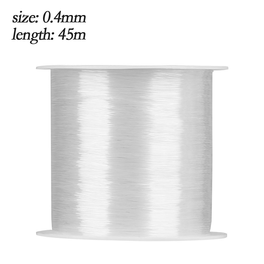 High Tensile Polyester Bait Elastic Thread Spool Sea Fishing Accessories Tackle Invisible Fishing Bait Line B-0.4mm -45m