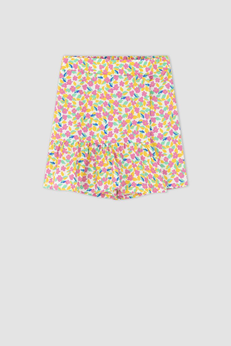 Girl Woven Skirt - Orange