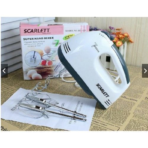 Scarlet 7 Speed Kitchen Dough Egg Cake Beater Hand Mixer