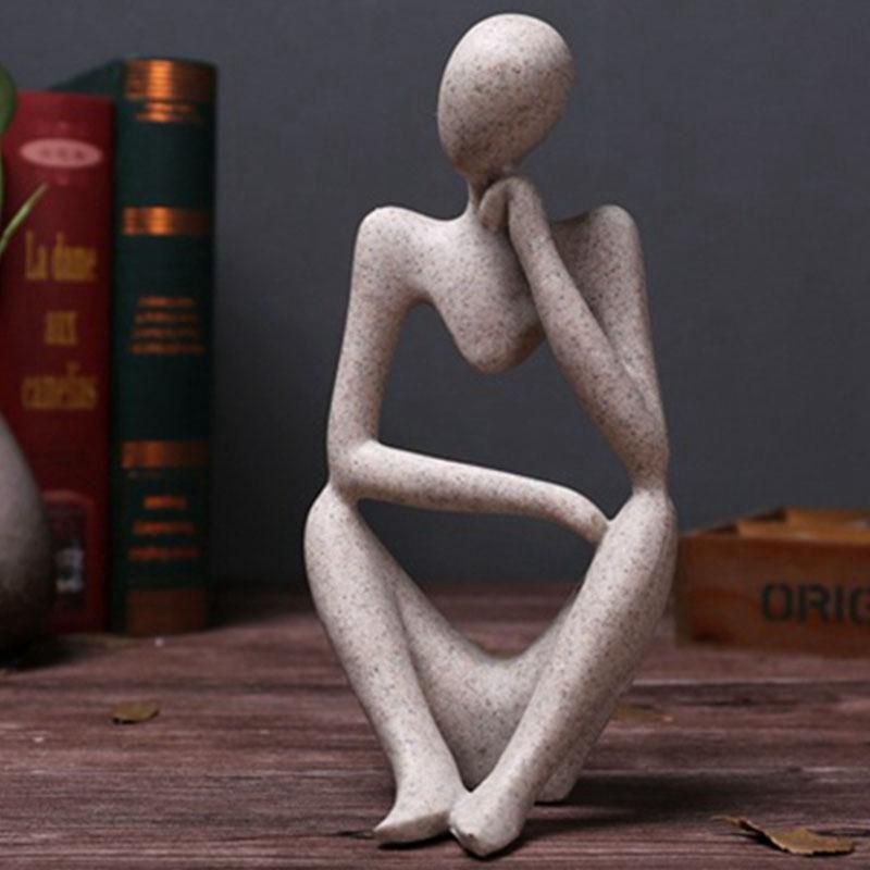 New Resin European Style Abstract Thinker Statue Sculpture