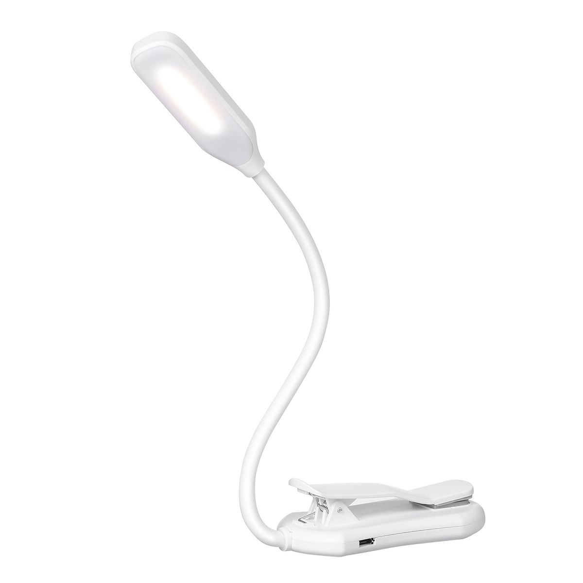 7 LEDs Reading Light Book Clamp Clip Lamp Flexible Bendable