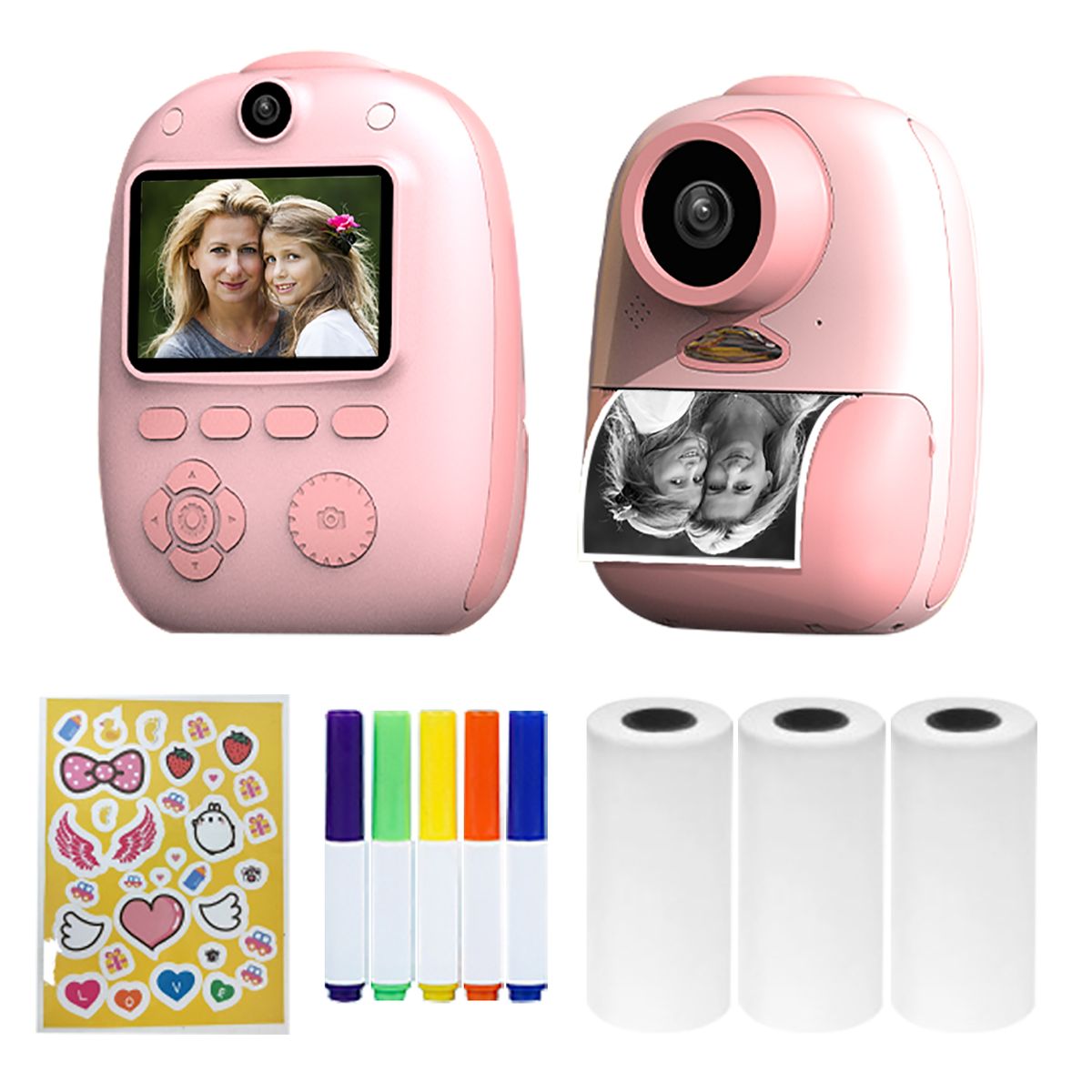 D10 Instant Camera Photo Printer 1080P HD Mini Digital