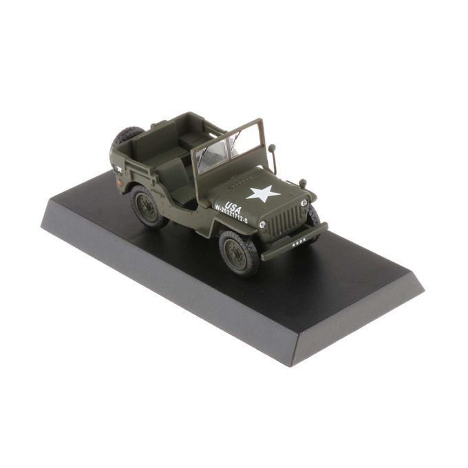 Metal 1/43 Scale WW II Jeep   US  Model Car Open Car Collection