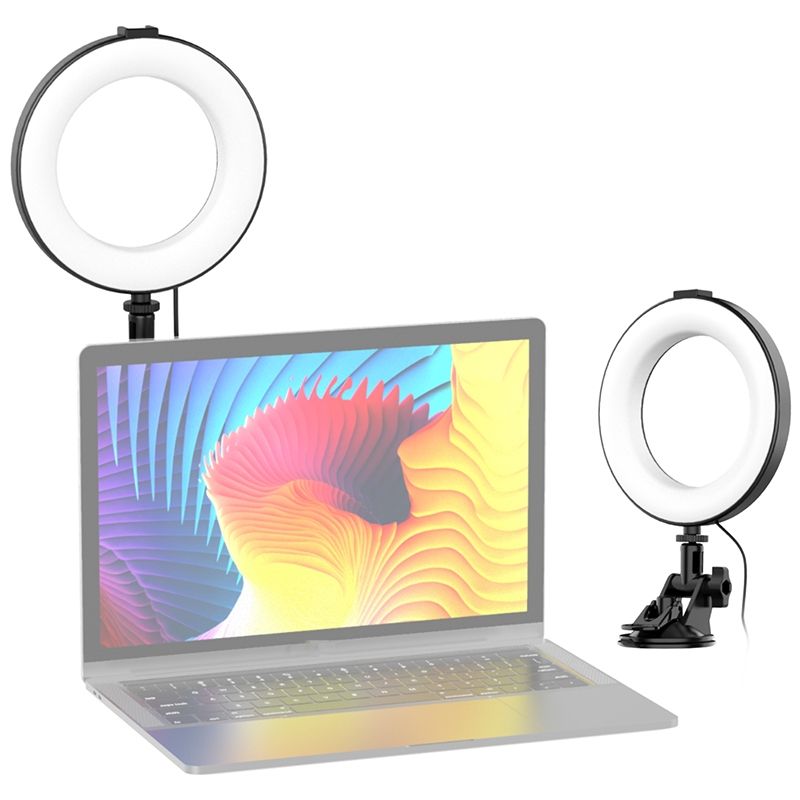 6 Inch Video Conferencing Ring Fill Light Sucker Fil