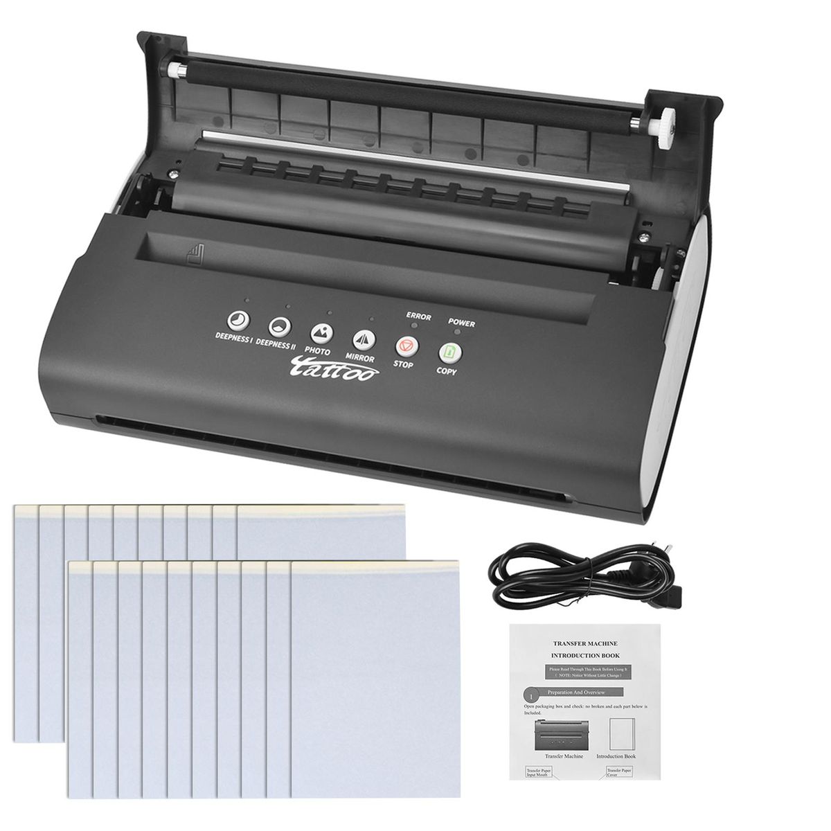 Tattoo Transfer Stencil Machine Printer Drawing Thermal Stencil Maker Copier Line Drawing Printing Copier for Tattoo Transfer Paper Supply