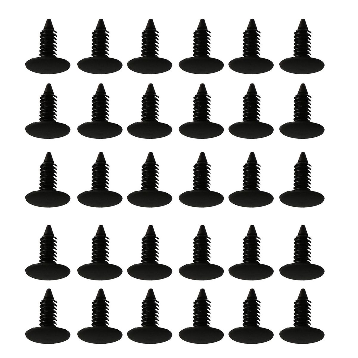 30PCS Interior Door Panel Clips Nylon Rivet Retainer Fender Bumper Fasteners Clips 7mm Hole Replacement for GM Ford Chrysler