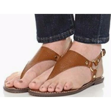 Classic Female Ring Brown Sandals