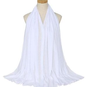 White Modal Jersey Veil