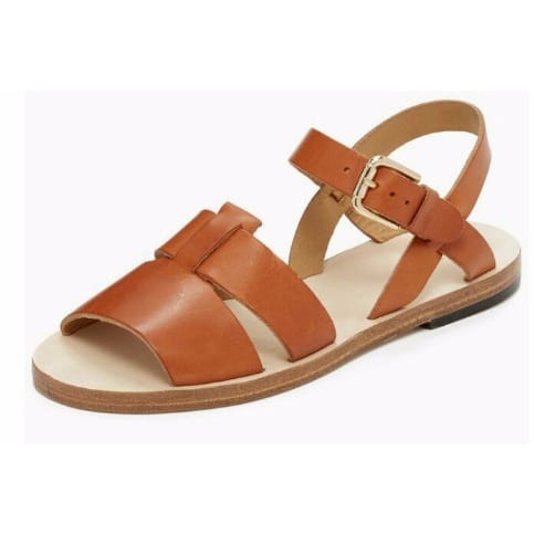 Women's Flat Sandal - Brown