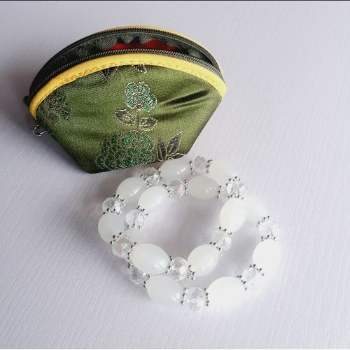 Elite Luxury Natural Opal Crystal Beads Stoned Fashion Women's Bracelet