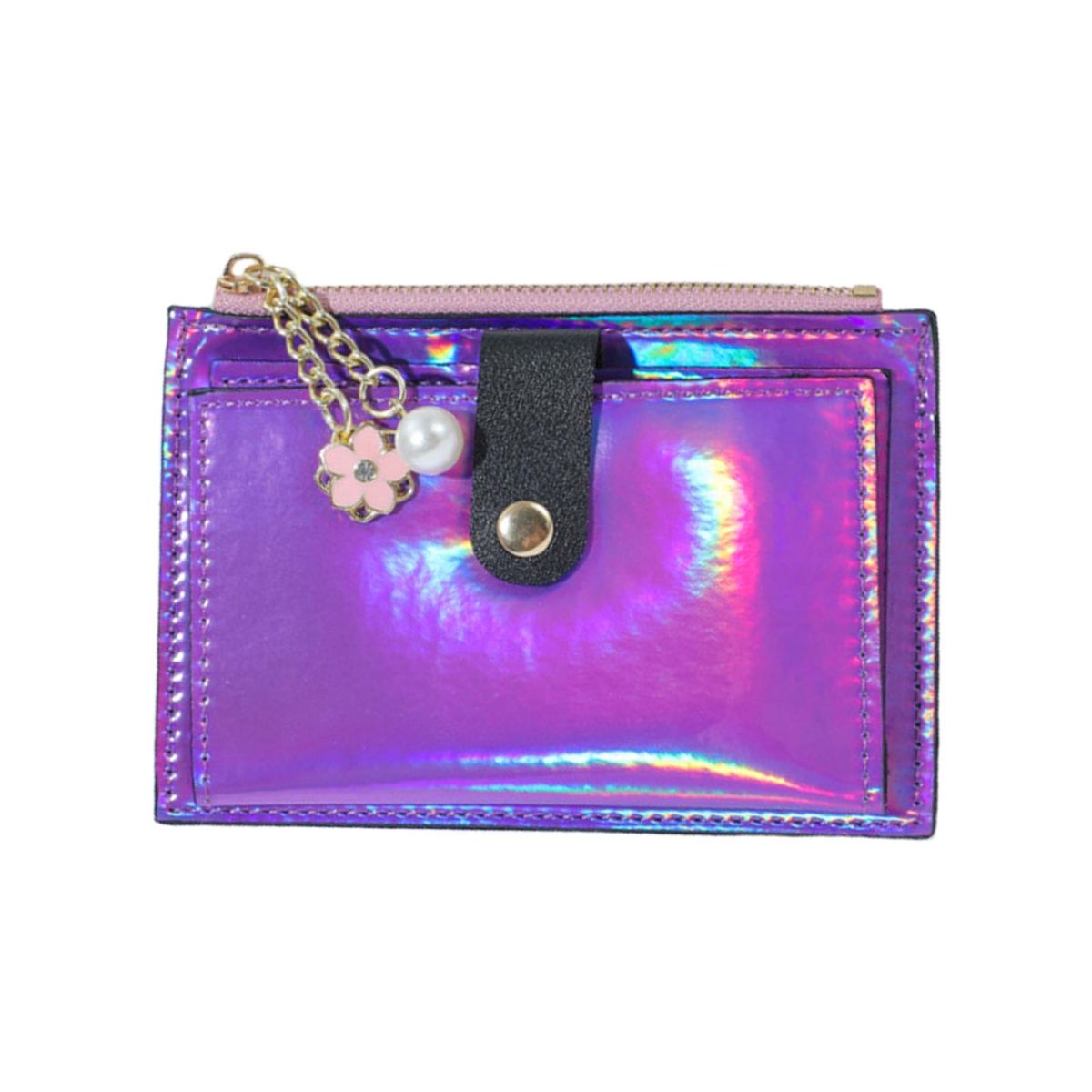 Small Wallet Ladies Wallet Coin Purse Money Case Purple