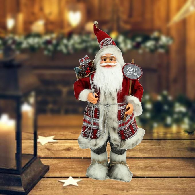 Santa Claus Figures Xmas Ornament Santa Statues And Figurines Style 1